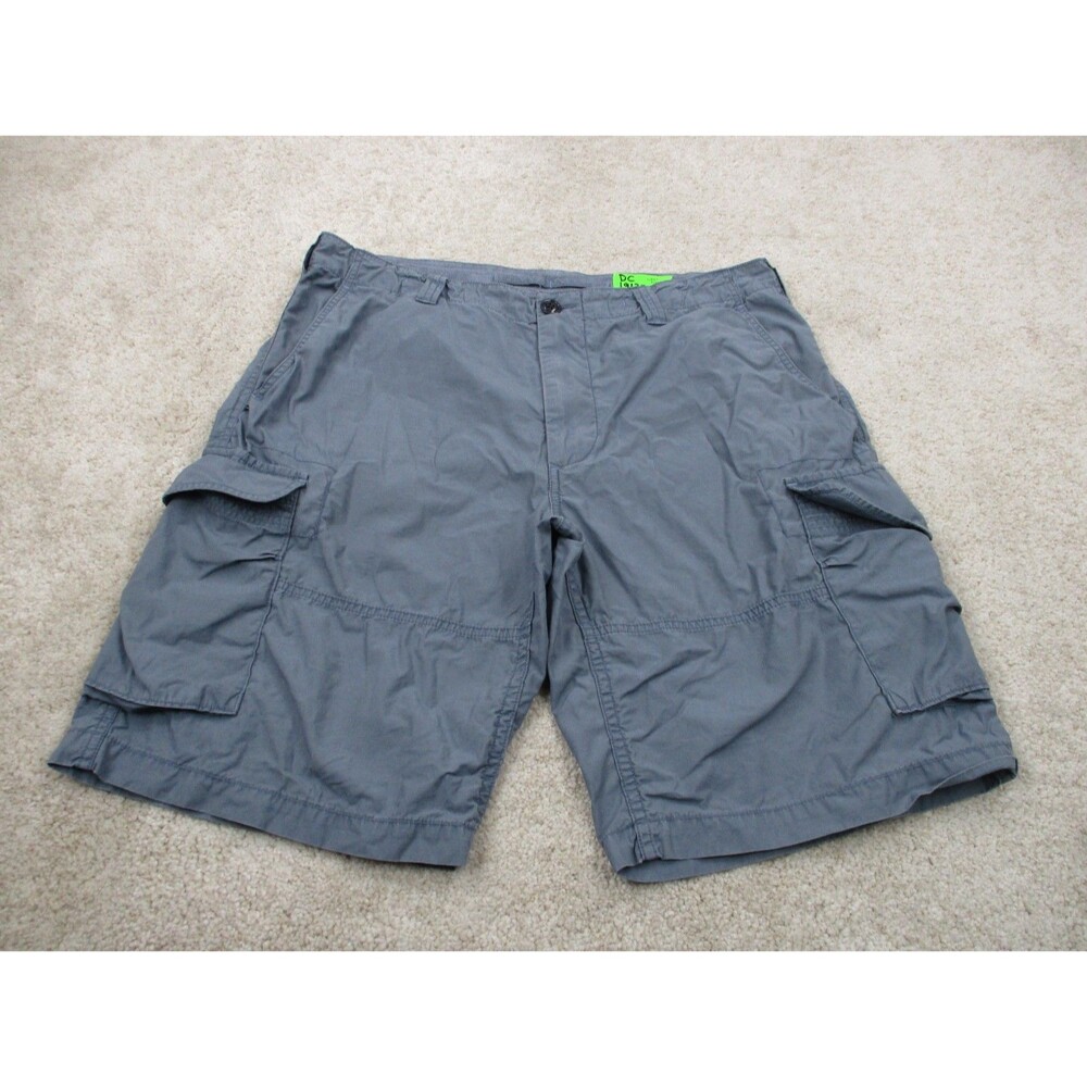 Polo Ralph Lauren Shorts Mens 35 Blue Drill Khaki Preppy Cargo Pockets Chino